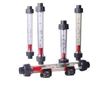 1pcs 6-60L/H 10-100L/H 20mm Inner Diameter Socket Plastic Piping Type Liquid Float Flowmeter Water Flow Meter Rotameter Length 200mm(60-600L H)