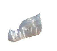 1pcs 6-7cm Transparent Gypsum Dragon Head, Quartz Crystal Carved Skull Gemstone Stone