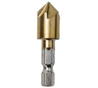 1pcs 6/8/9/12/16/19mm Countersink Boring Drill Bit For Wood Metal Quick Change Drill Bit Hole Opener Countersink Drill Chamferin(19mm)