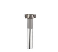1pcs 6 Flutes T Slot End Mill Milling Cutter 8-32mm Cutting Diameter HSS Welded Rough Insert for Hardness Metal Keyway Mills(32x4x16x90mm)