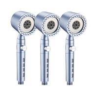 1pcs 6 Modes High Pressure Shower Head Set(Blue 3pcs)