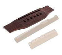 1Pcs 6-String Acoustic Guitar Bridge Left Handed, with Nut Saddle