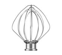 1Pcs 6-Wire Whip Stainless Steel Egg Cream Beater Cakes Mayonnaise Whisk，Compatible For KitchenAid K45WW Mixer