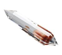1pcs 60-70mm Clear Quartz Crystal Point Wand 12 Side