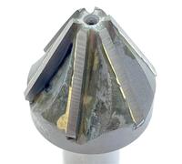 1pcs 60/90 Degrees Chamfering Countersink Drill Bit 16-60mm Cutting Diameter Chamfer Milling Cutter with Brazing Carbide Blade TCT Straight Shank Deburring Chamfering Cutter End Mill(35mm-60degree)