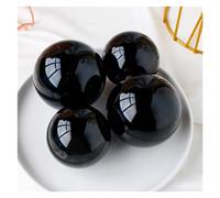 1pcs 60mm Black Obsidian Sphere Crystal Magic Ball Stones Home Decor Without Base