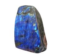 1pcs 610-700g Labradorite Accompany Quartz Crystal Moonstone Decorate Gem Home