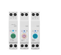 1pcs 63A 1P+N Switch Energy Meter Time Relay Voltage current Protection(63A)