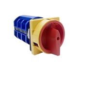 1PCS 63A Padlock Isolator Changeover Rotary Cam Switch Power Cut-off Knob Control Circuit OFF-ON LW28 YMW26 LW26GS(2P 8Terminals)