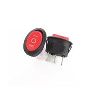 1pcs 6A/250V kettle Power supply rocker Round boat oval switch Red 3Pin On-off-On