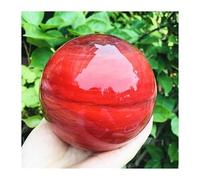 1pcs 6cm Red Melting Crystal Ball Large Stone + Base