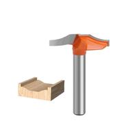 1pcs 6mm 1/4 Inch Shank CNC Cabinet Door Raised Panel Router Bit, Woodworking Carving Door Frame Milling Cutter Groove Roundover Router Bit(6x29x5mm)