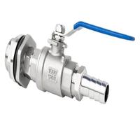 1pcs 6mm 8 10 12 14 16 18 20 25mm Hose Barb+1/2" 304 Stainless Steel Water Tank Outlet Ball Valve Tap Faucet Switch(Straight-25mm Barb)