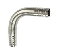 1pcs 6mm 8mm 10mm 12 13 14 16 20 25mm Hose Barb 304 Stainless Steel 90 Degree Elbow Bend Hosetail Pipe Fitting Connector Water Gas Oil(25MM 120mm)