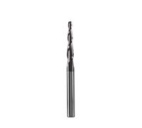 1pcs 6mm Shank Tapered Ball Nose End Mill, R0.25-R2 Spiral CNC Router Bit 2-Flute Solid Carbide Milling Cutter For 2D And 3D Engraving(R0.5-30.5-D6)