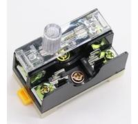 1Pcs 6X30mm Glass Fuse Holder FS-101 FS-102 FS-103 Din Rail Mount Single Pole 6 * 30 Fuse Casing 220V Protected circuits (Color : Fs-102)