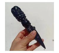1pcs 7-8cm Obsidian Jin Gang Pestle Quartz Crystal Wand Gemstone Stone