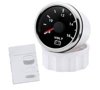 1pcs 7-Color LED Backlight 52mm Digital Voltmeter IP67 Waterproof Volt Gauge 8-16V Meter(WS)