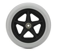 1PCS 7 Inch Wheelchair Wheels, Wheelchair Walker Replacement Front Wheels Anti Slip Rubber Wheel for Wheelchairs Carts Replacement Solid Tyre, 1PCS