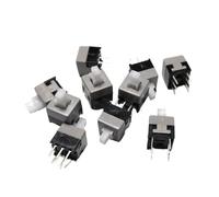 1PCS 8.5 * 8.5MM self-locking button switch white miniature square tact switch DIY switch 0.5A 30V 8.5x8.5(No lock 10pcs)