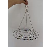 1PCS 8.8" 22.5CM Chrome Hanger Centerpiece Chandelier Frame Wedding Christmas Party Crystal Beads Hanging DIY Decoration