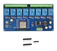 1Pcs 8-Channel Relay Module DC5-30V for ESP32-WROOM WIFI BT BLE, Secondary Development Board with LED Indicators for Arduino IoT Automation Projects