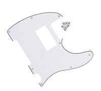 1Pcs 8 Hole Humbucker Guitar Pickguard Scratch Plate Fit For For TL Style Guitar Parts Guitar Replacement Pickguard (Color : White 3Ply)