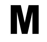 1pcs 8 Inch/200 Mm Floating House Number Bold Numbers A B C Address Sign 0-9 Letters Big Modern Door Plates Home Outdoor Numeros(M)