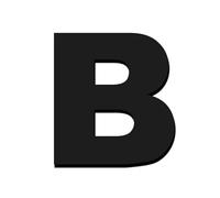 1pcs 8 Inch/200 Mm Floating House Number Bold Numbers A B C Address Sign 0-9 Letters Big Modern Door Plates Home Outdoor Numeros(B)