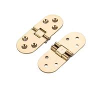 1pcs 80 * 30mm Flap Hinge Matt Brass Hinges Self Supporting Folding Table Cabinets Doors Hinge Flush Mounted Accessories(Gold)