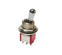 1pcs 8013 SH T80-T Z1 Series short Handle 12mm ON-OFF-ON SPDT 6Pin 3Position Panel Toggle Switch 5A 125VAC