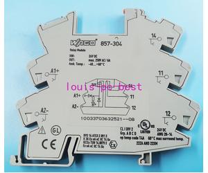 1PCS 857-304 Socket 24VDC WAGO Relay Module Out Max 250VAC 6A