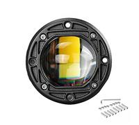 1Pcs 8D 3" 20W 12V 24V Flush Mount LED Pods Work Light Bar Offroad White Yellow Spotlight LED Fog Lights for Car Truck 4X4 Atv,Round
