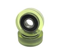 1pcs 8x35x15 mm High Grade Moving Door Mute PU Pulley PU60835-15 OD 35 mm Outer Polyurethane Bearing Roller 8 * 35 * 15 Rubber Wheel(PU60830-11 8x30x11mm)