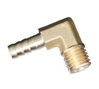 1pcs 90° Brass Elbow Hose Barb Fitting - Durable Connector Adapter for M10/M12/M14/M16 Threads(M16x2-10mm)
