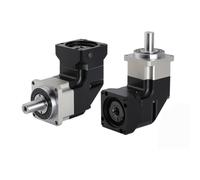 1PCS 90 Degree Helical Corner Planetary Gearbox Right Angled Planetary Gear Ratio 3:1~100:1 ≤8Arcmin for Servo Stepper Motor(6.35mm-57 Stepper,Speed Ratio 30 to 1)