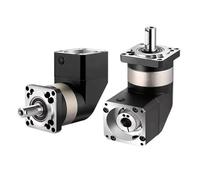 1pcs 90 Degree Right Angled Planetary Gear Reducer for Nema 23 Stepper Motor 60-130 mm Flange Servo Speed(PVF060 9.525mm Input,Speed Ratio 50 to 1)