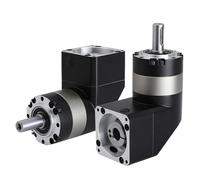 1pcs 90 Degree Right Angled Planetary Gear Reducer for Nema 23 Stepper Motor 60-130mm Flange Servo Motor Speed(PVE120 24mm Input,Speed Ratio 4 to 1)