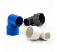 1pcs 90° PVC Reducing Elbow Pipe Fitting - 25x20mm to 110x90mm, Connector for Water Tank, Fish Tank, and Irrigation(Gray,75x32mm)