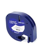 1Pcs 91201 Label Tape 12267 91200 91202 91203 91204 91205 Compatible with Label Printer Models LT-100H LT-100T Aftermarket Replacement(Black on White)