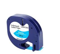 1Pcs 91201 Label Tape 12267 91200 91202 91203 91204 91205 Compatible with Label Printer Models LT-100H LT-100T Aftermarket Replacement(Black on Blue)
