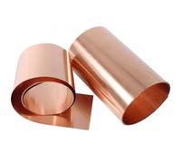 1pcs 99.9% Pure Coppers Cu Metal Sheet Foil Plate Long 1000mm Pure Copper Tablets Material For Metal Art Thickness: 0.01mm~0.2mm(0.01X100X1000mm)