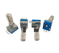 1pcs 9MM 180 degree R097 type single B10K 20mm flower shaft single ring potentiometer
