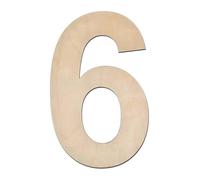 1pcs/ A Set 8inch Large Blank Wood Number 0-9 Slices Signs Board Wooden Numbers For DIY Crafts Wall Wedding Birthday Party Decorations(6)
