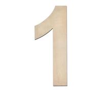 1pcs/ A Set 8inch Large Blank Wood Number 0-9 Slices Signs Board Wooden Numbers For DIY Crafts Wall Wedding Birthday Party Decorations(1)