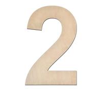 1pcs/ A Set 8inch Large Blank Wood Number 0-9 Slices Signs Board Wooden Numbers For DIY Crafts Wall Wedding Birthday Party Decorations(2)