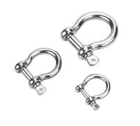 1pcs A2 Stainless Steel Bow Shackles Shackle Lifting Towing M4 M5 M6 M8 M10 M12 M14 M16 M18 M20 M22 M25 Hardware Accessories(M12)