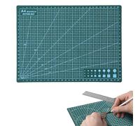 1Pcs A4 Cutting Mat,Non Slip Craft Cutting Mat,Double Sided,Self Healing,with Accurate Guide Grid Lines Design,for Quilting, Sewing, Scrap Booking, Fabric & Paper Craft (Green)