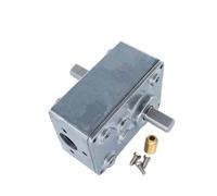 1pcs A5840 Dual Shaft Worm Gear Reducer Right Angle Metal Gearbox Step Down Reduction Electric Motor 8mm Shaft High Low Noise(Dia3.17pinon gear,50to 1)