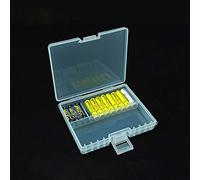 1Pcs AAA Hard Plastic Batteries Storage Boxes Case 48 Cells Transparent Clear Batteries Storage for AAA AA Batteries